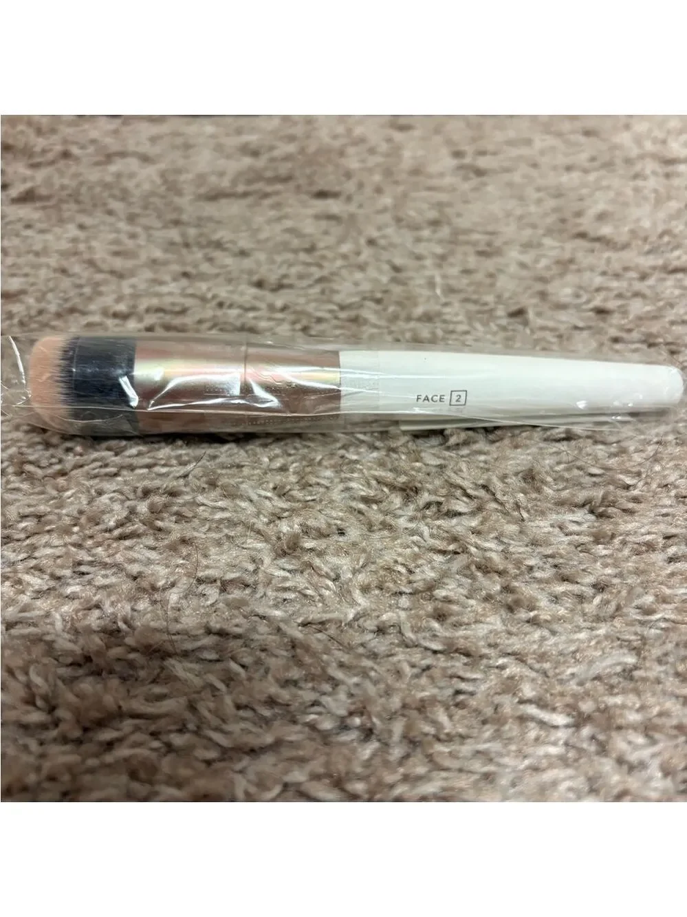 Ever Face 2 Foundation Brush vegan cruelty free synthetic bristles new in bag